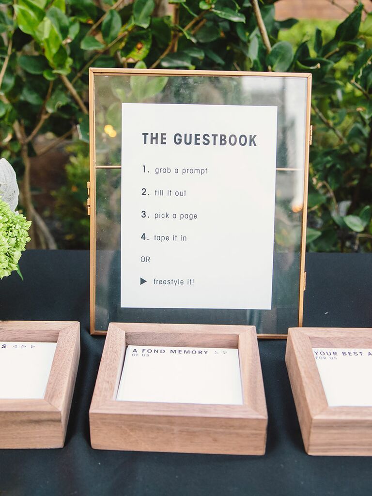 guestbook guest book prompts writing best wishes memories wedding 